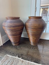 Pair Of Tall Baskets