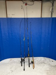 Lot Of 5 Fishing Poles