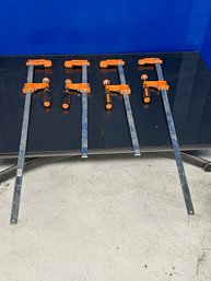 Lot Of 4 Wood Clamps
