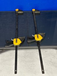 Pair Of Dewalt Wood Clamps