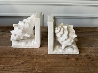 Ceramic Shell Bookends