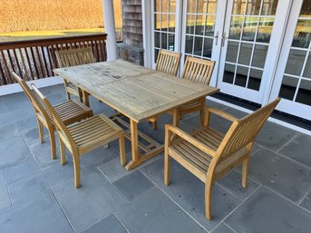 Gloster Teak Chairs And Teak Table