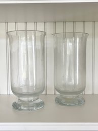 Pair Of Illuminations Hurricane Candle Holders