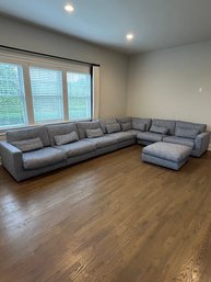 Restoration Hardware Custom Blue Sofa Sectional