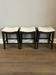3 Upholstered Stools