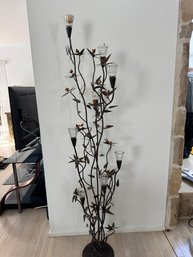 Metal Floors Standing Cabdelabra