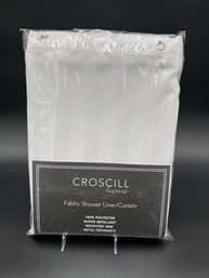 NEW! Croscill Home Fabric Shower Liner 70x72 (1 Of 2 Available)