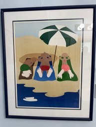 28x34 Serigraph Print By Carol Dahl 'rays' #279/350