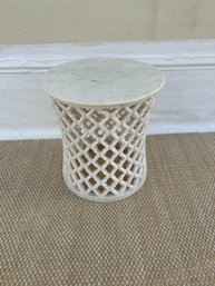 Round Marble Poliform Side Table