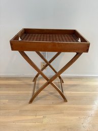 Outdoor Tray Table On Stand