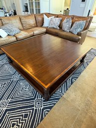 Large Square Wooden Coffee Table