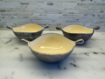 Set Of 3 Luna Res Homes Small Dishes
