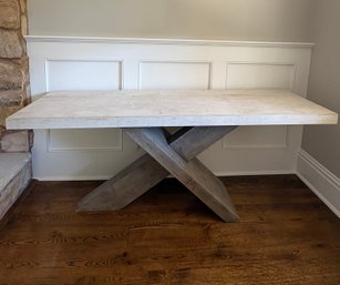 Faux Cement Durant Console Table #1