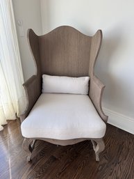 Restoration Hardware 18th C. Teak Wingback Chair