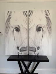 Pair Of Horse Prints On Canvas