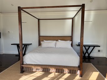 Ralph Lauren King Size Canopy Bed With Sealy Posturpedic Mattress