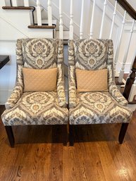 Pair Of Upholstered Accent Chairs