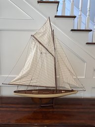Wooden Model Sailboat