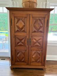 Baker Armoire With Diamond Point Paneling