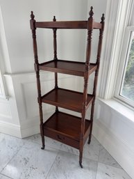 Tall Mahogany Etagere
