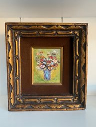 Framed Oil On Board Artist Mallia M