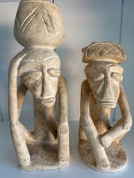 Set Of Plaster Tribal Statues