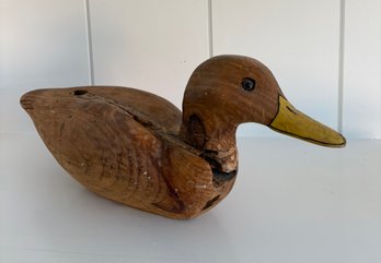 Hand Carved Wooden Duck Decoy