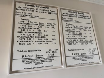 Pair Of Portuguese Pharmacy Prints
