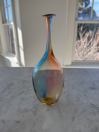 Multi-Colored Glass Vase