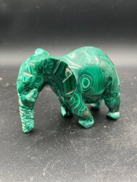 5' Green Marble Elephant