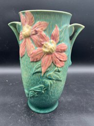 12' Vintage Roseville 'clematis' 112-12 Vase