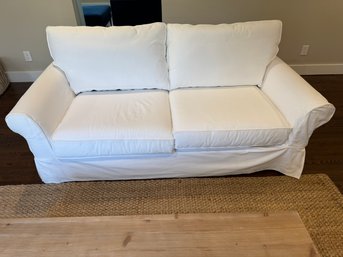 Pottery Barn 7' White Sofa (2 Of 2)