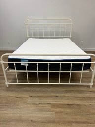 Queen Metal Bed With Mattress