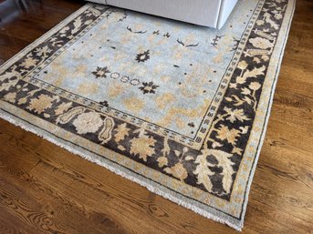 Hand Knotted Wool Area Rug