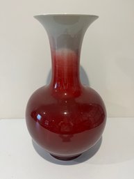 19' Chinese Porcelain Oxblood Glazed Vase