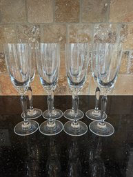 Lot Of 8 Champagne Flutes