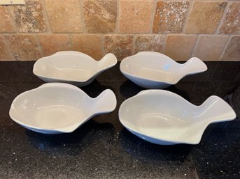 Lot Of 4 Dansk Fish Bowls