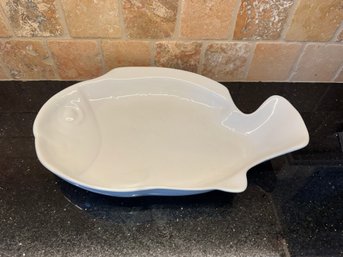 Dansk White Ceramic Fish Platter