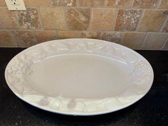 Large Dansk White Ceramic Serving Platter