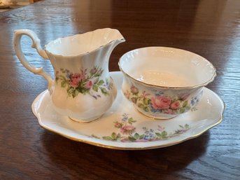 Royal Albert Cream & Sugar With Underplate