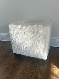 White William Sonoma Pouf