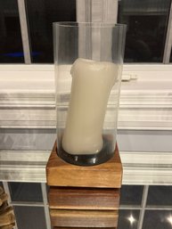 Wood Candle Holder