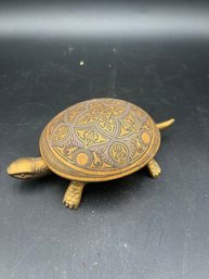 6' Vintage Brass Turtle Wind Up Timer