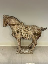Tang Style Carved Wooden Horse