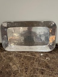 Silver Pottery Barn Serving Tray