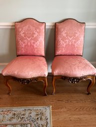 Pair Of 19 Century French Upholstered Side Chairs