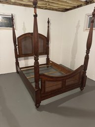 Queen Headboard With Caning Four Poster