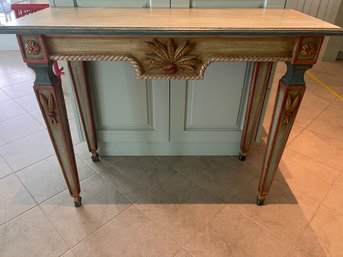 Louis J. Solomon Hand Painted Wood Table