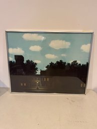 Rene Magritte The Empire Of Light II Print In Chrome Frame