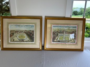 Pair Of English Architectural Government Buildings By Sutton Nicholls (2 Of 2)